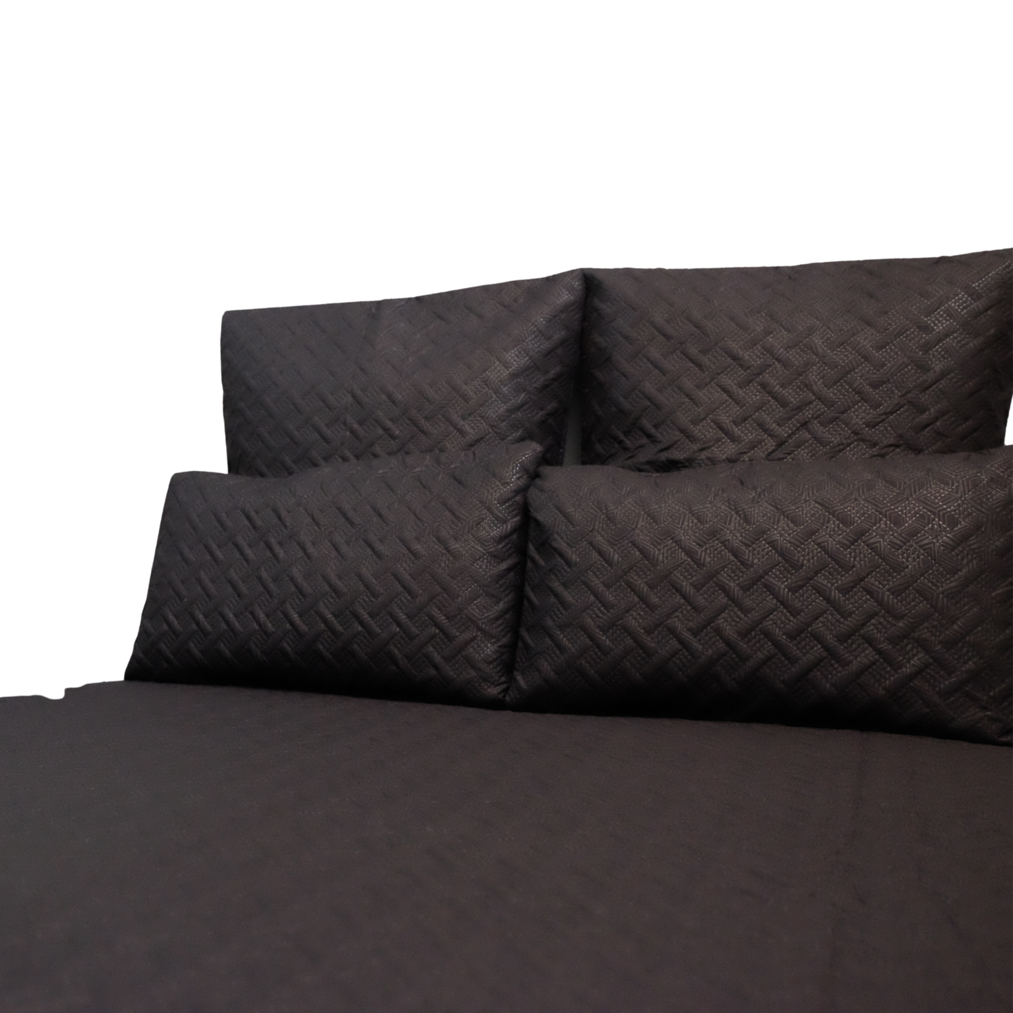 Embossed Quilted 5 Piece Bed Set