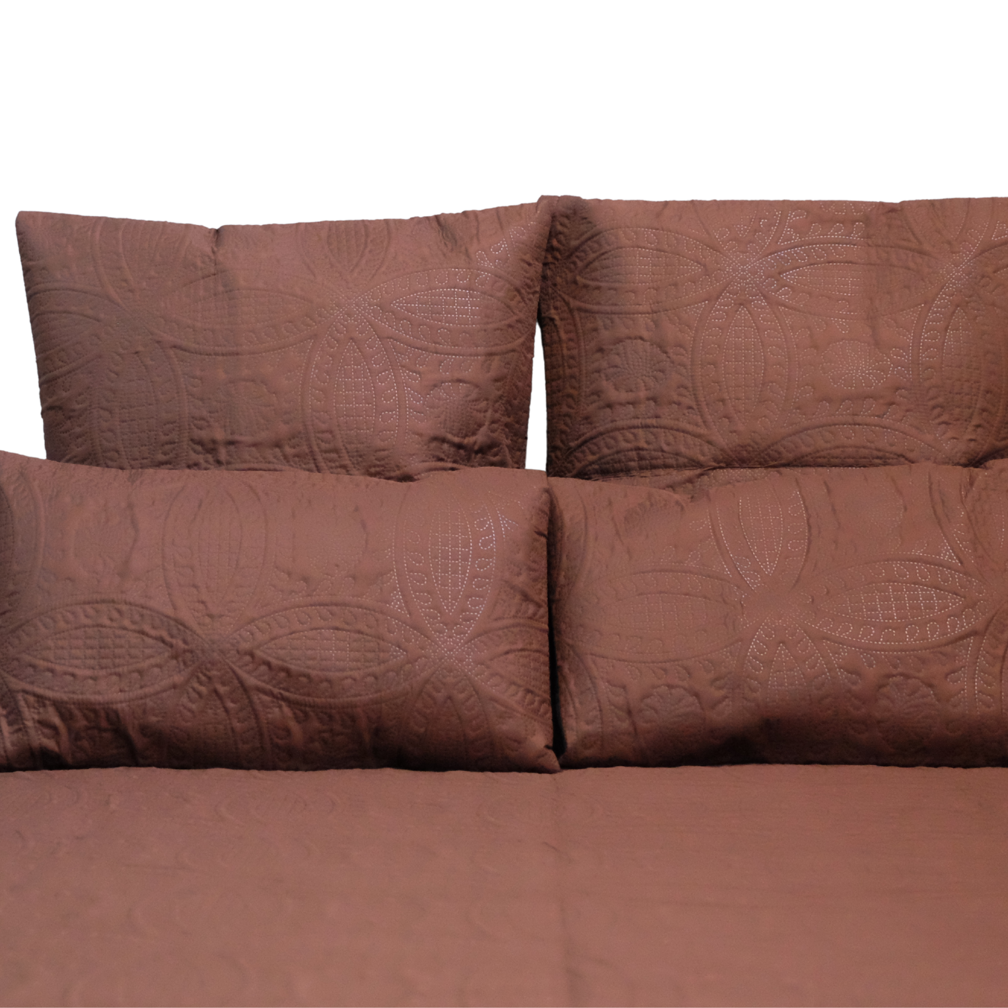 Embossed Quilted 5 Piece Bed Set