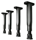 4-Pack Heavy-Duty Adjustable Bed Frame Support Legs (18cm - 34cm)