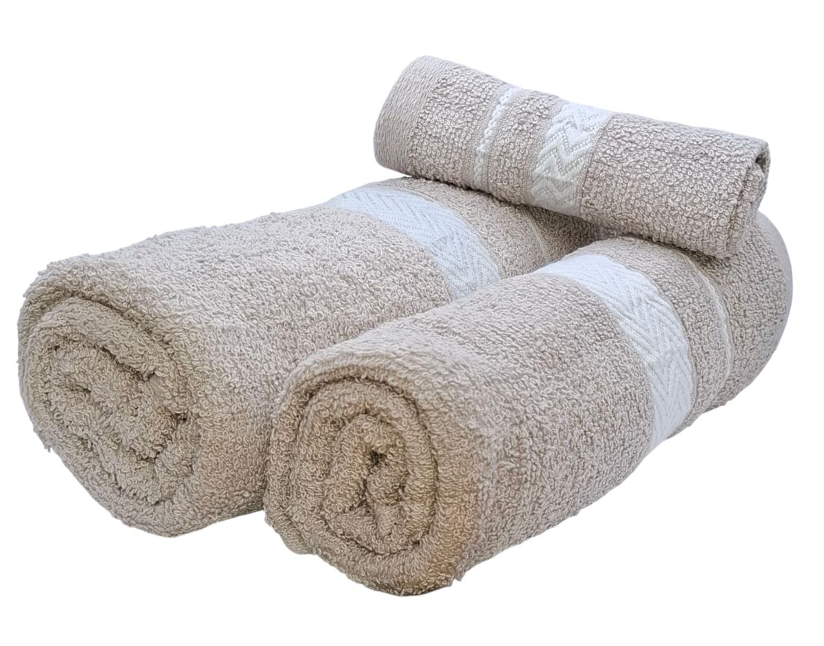 Elite Comfort 3-Piece Bath Towel Set - 100% Cotton 400gsm