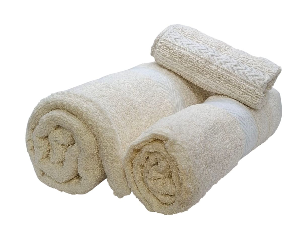 Elite Comfort 3-Piece Bath Towel Set - 100% Cotton 400gsm